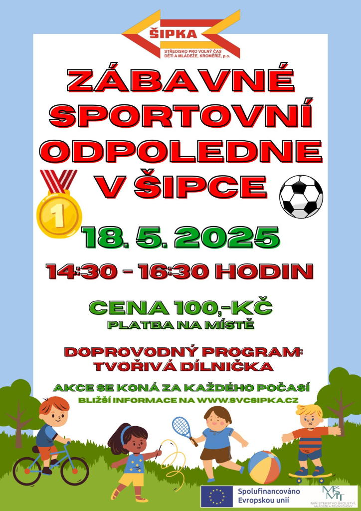 Zábavné sportovní odpoledne v Šipce