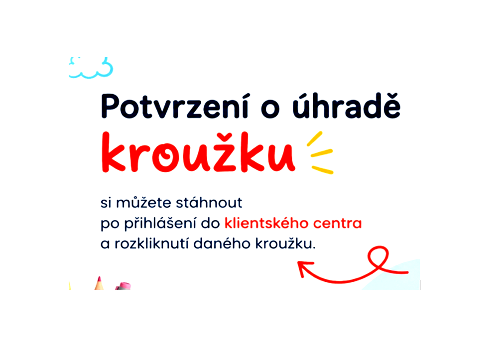 Potvrzení o úhradě kroužku 2026-2027