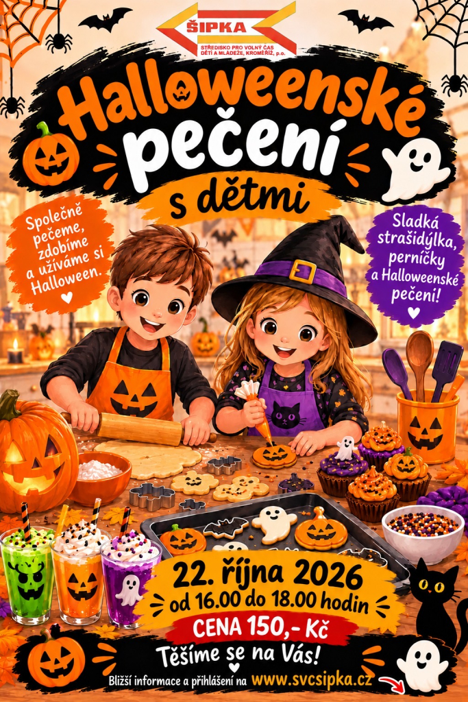 Halloweenské pečení s dětmi