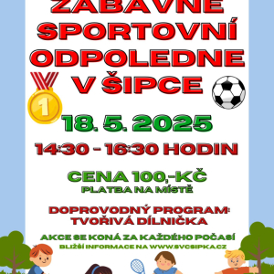 Zábavné sportovní odpoledne v Šipce