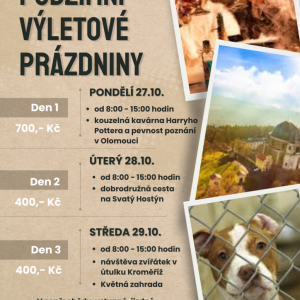 Podzimní výletové prázdniny - kouzelná kavárna Harry Potter