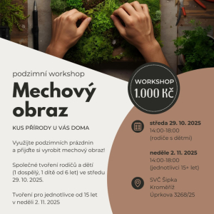 Podzimní workshop - Mechový obraz R+D