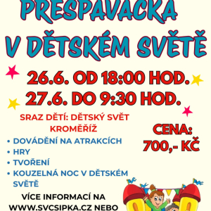 Přespávačka v Dětském světě