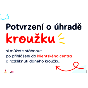 Potvrzení o úhradě kroužku 2026-2027