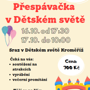 Přespávačka v dětském světě