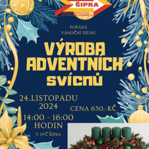 Výroba adventních svícnů